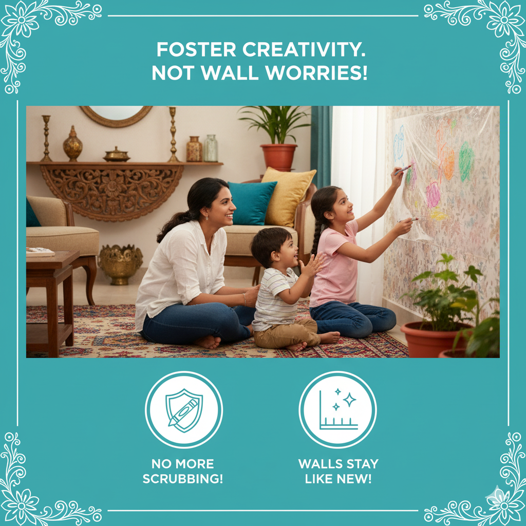 🛡️ Transparent Wall Protection Film (Self-Adhesive | Buy 1 Get 1 Free)