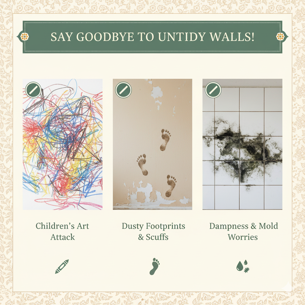 🛡️ Transparent Wall Protection Film (Self-Adhesive | Buy 1 Get 1 Free)