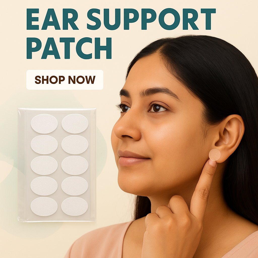 100 Pcs Invisible Earlobe Support Patches – Keep Your Earrings Light & Comfortable | Perfect for Heavy Jhumkas, Big Hoops & Long Earrings - Wowsack