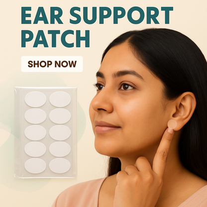 100 Pcs Invisible Earlobe Support Patches – Keep Your Earrings Light & Comfortable | Perfect for Heavy Jhumkas, Big Hoops & Long Earrings - Wowsack