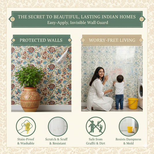 🛡️ Transparent Wall Protection Film (Self-Adhesive | Buy 1 Get 1 Free)